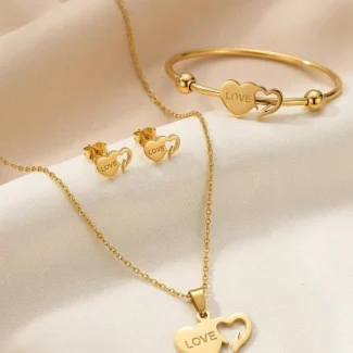 Love Heart Jewelry Set