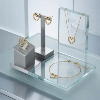 Complete Golden Heart Jewelry Collection Set